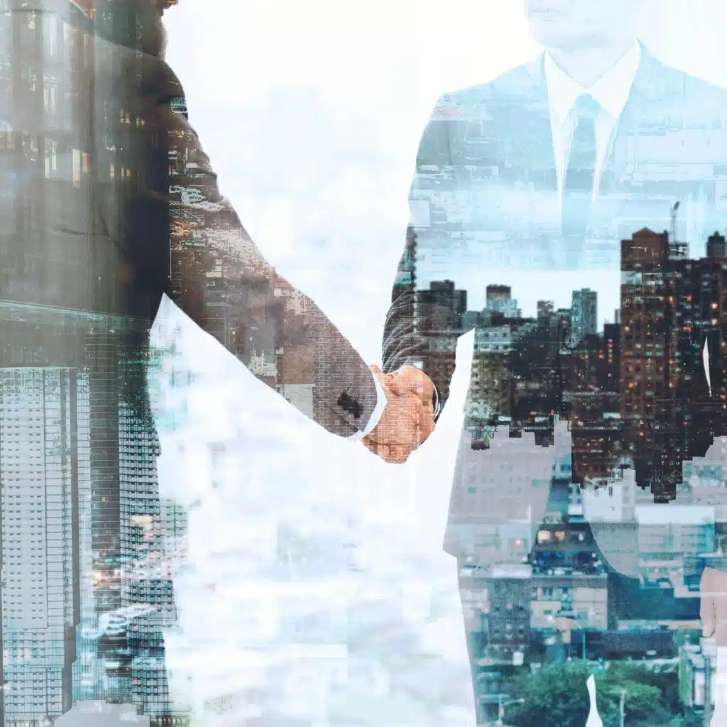 corporate business handshake business partners